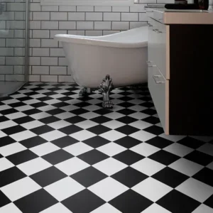 Black & White Candy Vinyl Flooring