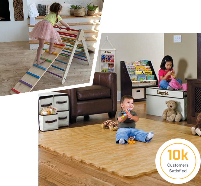 Printed alphabet kids flooring Dubai