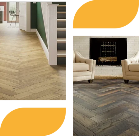 Chevron vs herringbone flooring