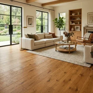 Natural Oak Solid Wood Flooring for Luxury Living Spaces