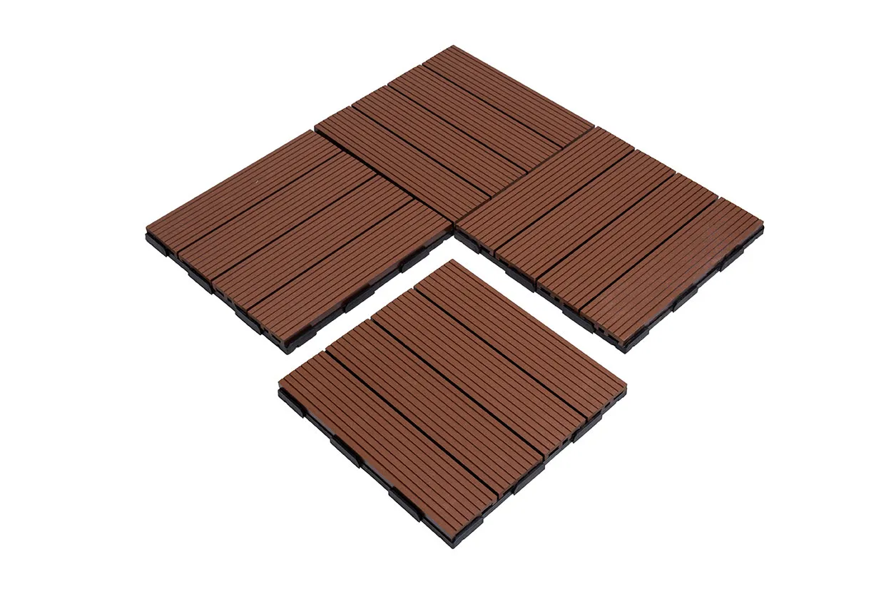 Chestnut WPC deck tile - Image 2