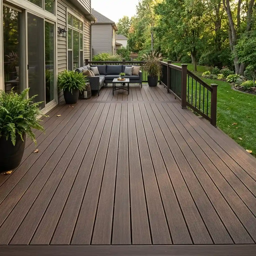 Dark Brown Lines outdoor deck - Image 3